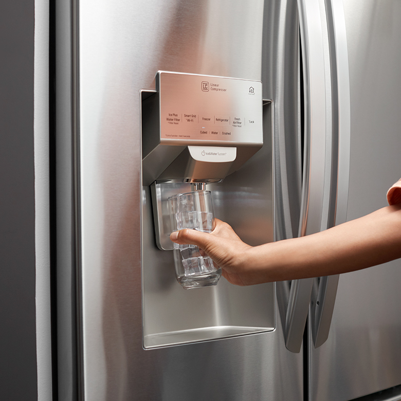 How to change water in filter lg refrigerator
